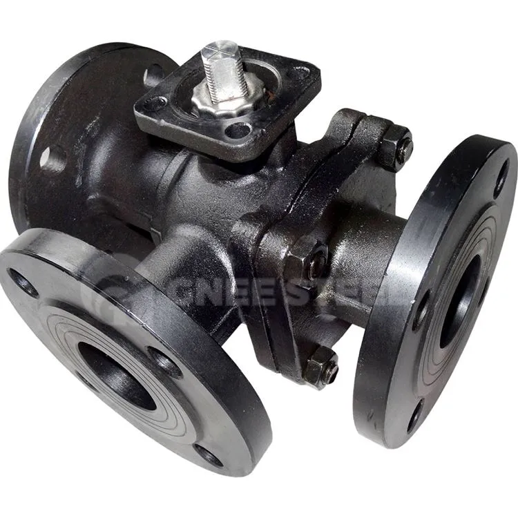 3-пътен сферичен кран с метално седло