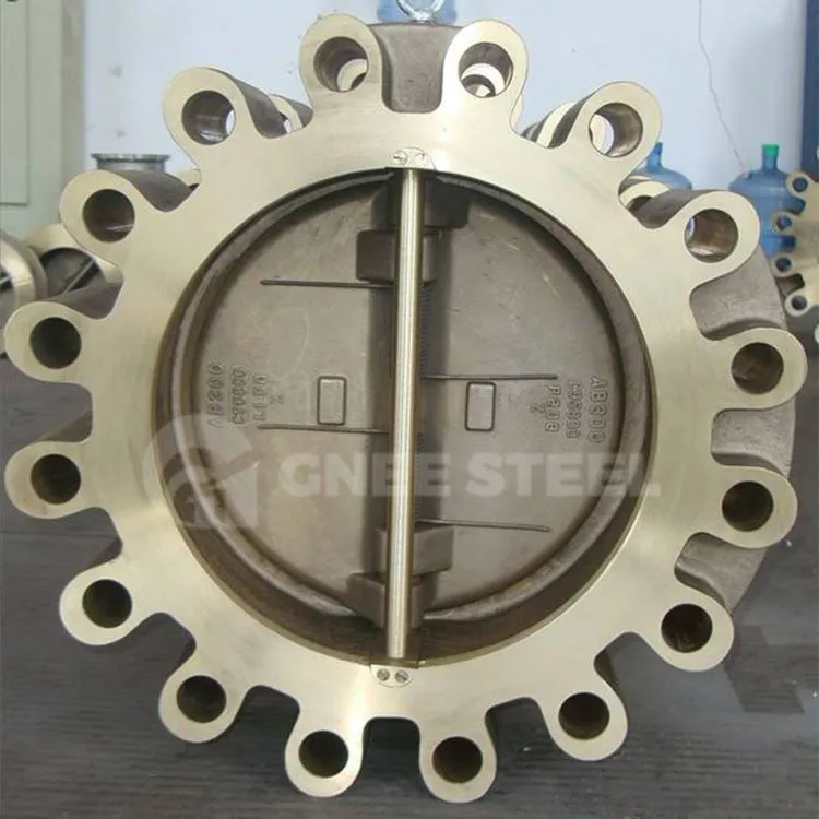 Проверен клапан за проверка на вафли с двойни дискове