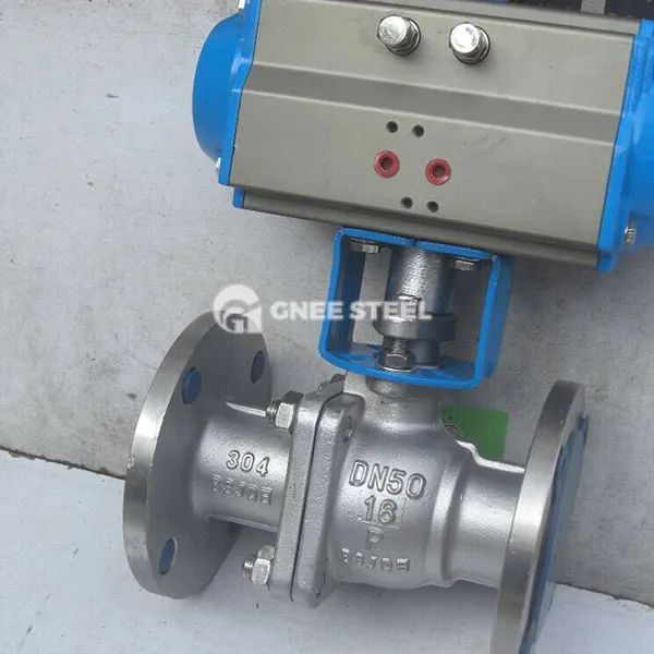 Пневматични топкови клапани